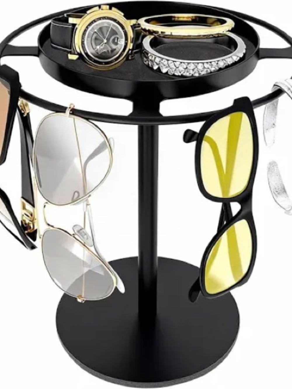 LSK Metal Glasses Holder Stand-Matte Black